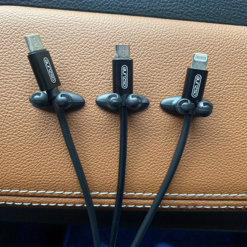 2/4/6pcs Line Clip Car Accessories Dashboard Ornament Pendant Office Home Car Interior Accessories for Girls Paste Style
