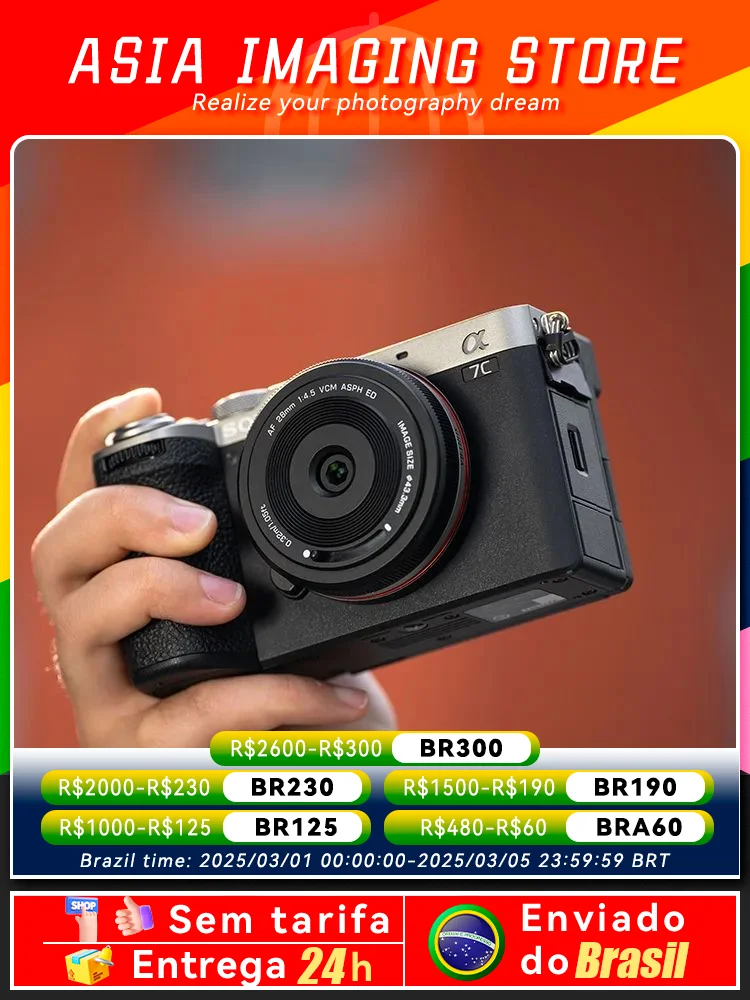 VILTROX AF 28mm F4.5 Otomatik Odaklama Tam Çerçeve Lens Retro Ultra-ince Sony E Dağı A7C A6400 A6700 ZV-E10 A7M5 28 4.5