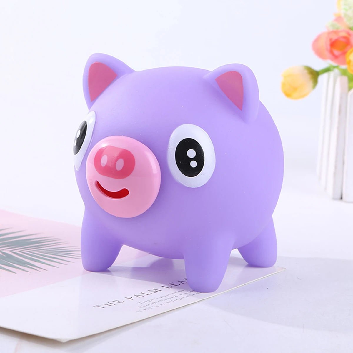 الحديث الحيوان الكرة لعبة جابر الكرة اللسان خارج الإجهاد تخفيف لينة لطيف النمر خنزير الكلب تمتد الكرة متعة ضغط كرات الحسية لعبة #6