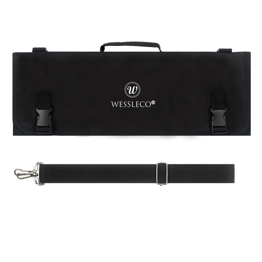WESSLECO Chef Knife Bag Oxford Cloth Storage Organizer Holder for Travel Carry Case