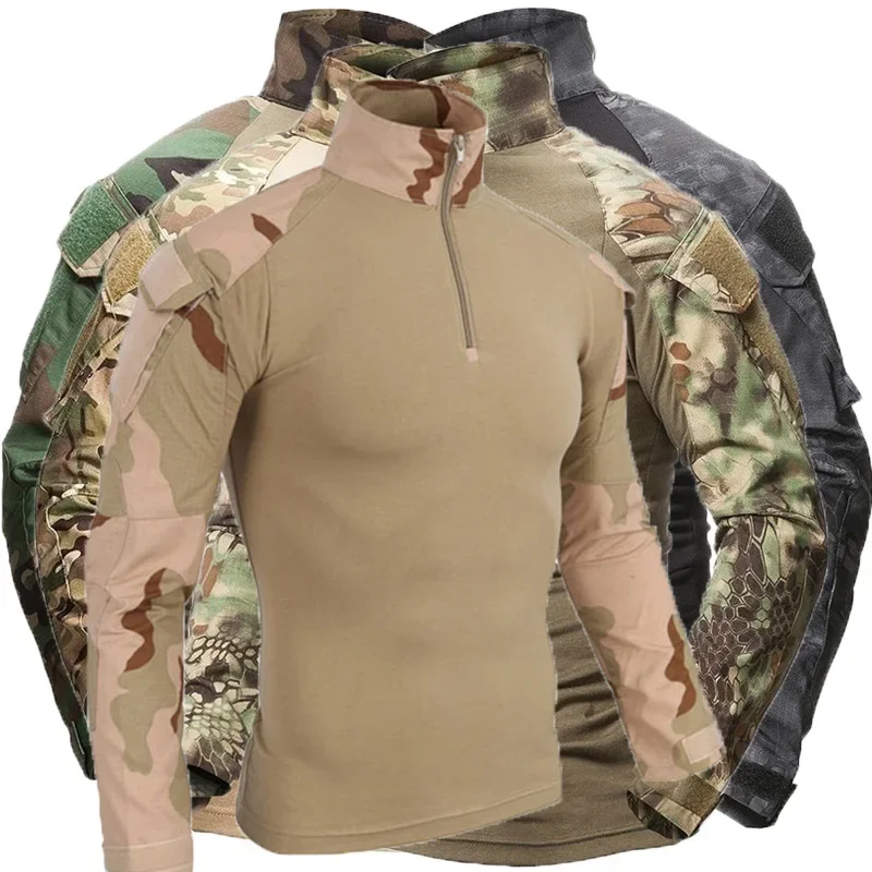 Camisa táctica de combate uniforme militar camuflaje - imagen 2