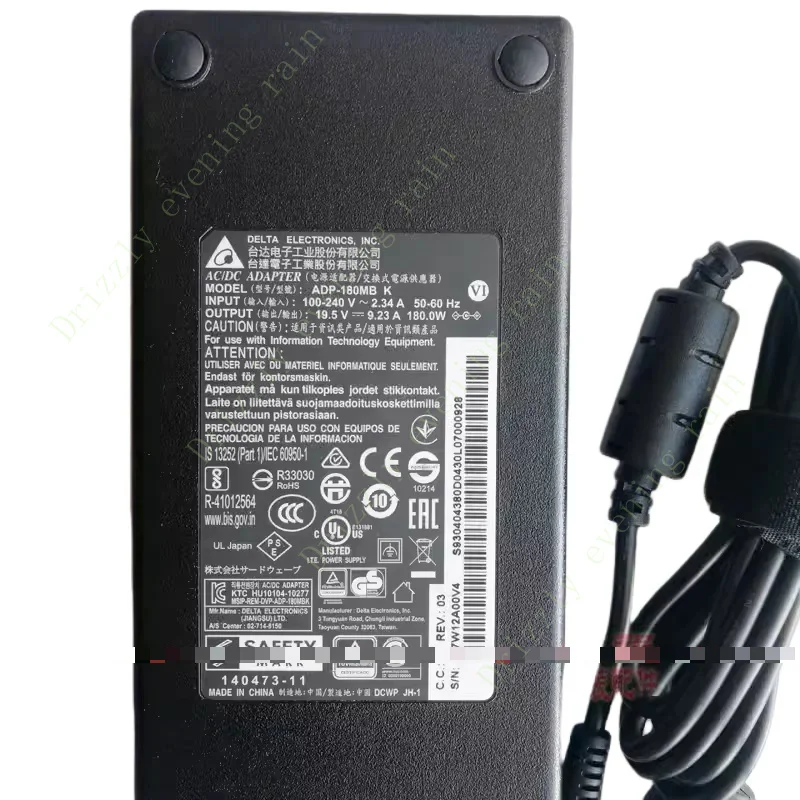 Genuine Delta ADP-150MB K ADP-180MB K 19.5v 9.23a 180W AC adapter charger for MSI Alpha 15 a3ddk A3DDK-034 laptop power supply