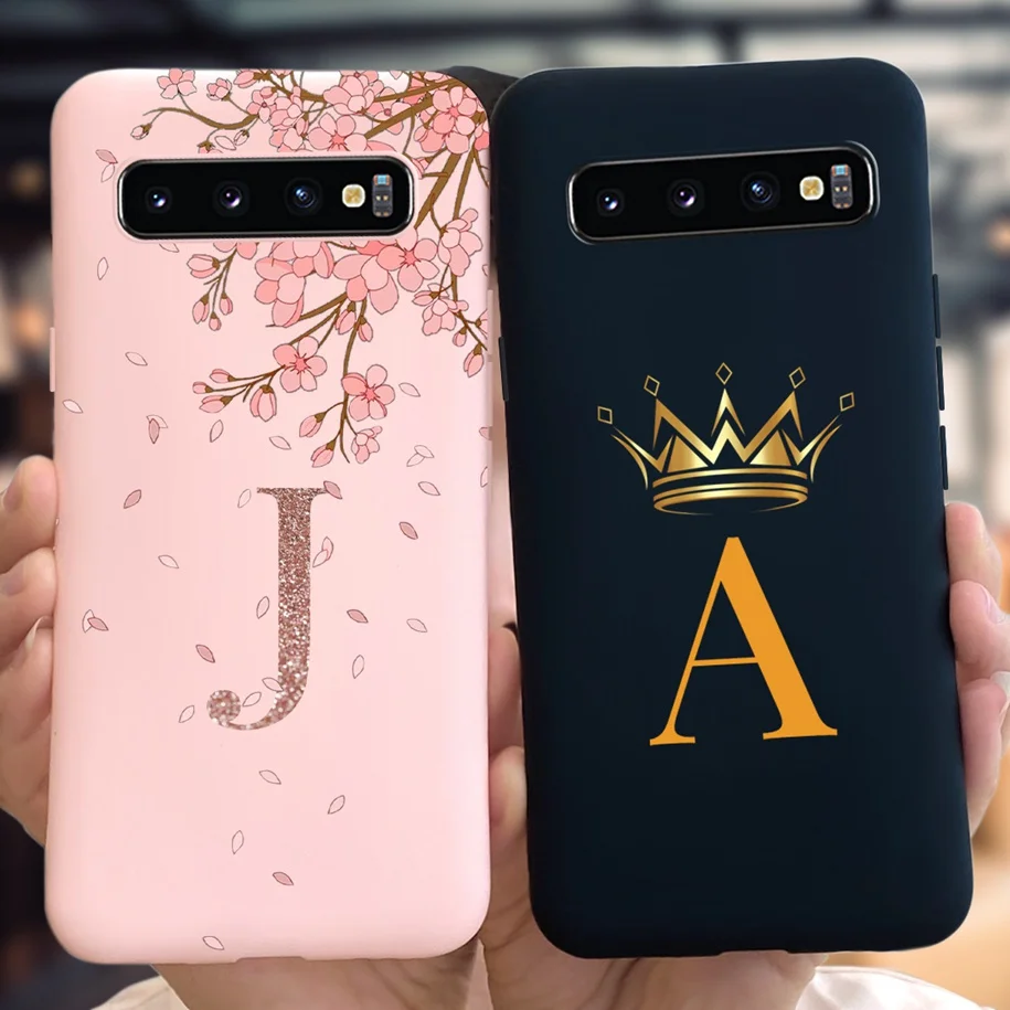 For Samsung Galaxy S10 Plus Case SM-G975F Cute Crown Phone Cover For Samsung S10 S10E SM-G973F SM-G970F S 10 S10Plus S10e Bumper