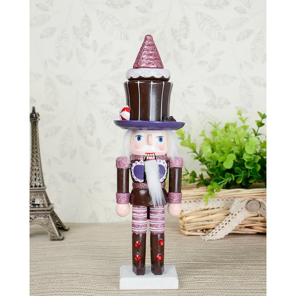 

25cm CAKE NUTCRACKER SOLDIER STATUE PUPPET DOLL TOY HOME DECOR ORNAMENTS