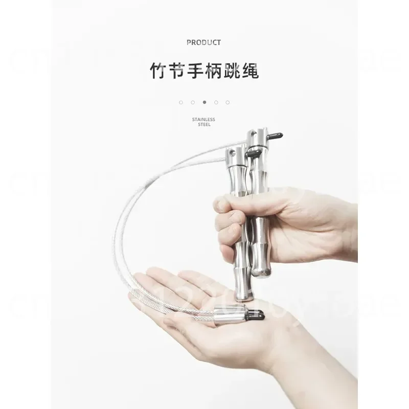 Stainless Steel Cordless Jump Rope for Fat Burning and Intense Sweating—Professional Weighted Training Rope with Bearings