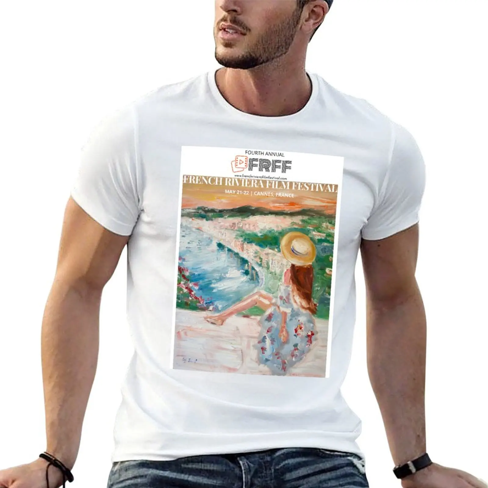 

French Riviera Film Festival 2022 T-Shirt t shirts for man pack white man tshirt T-Shirt