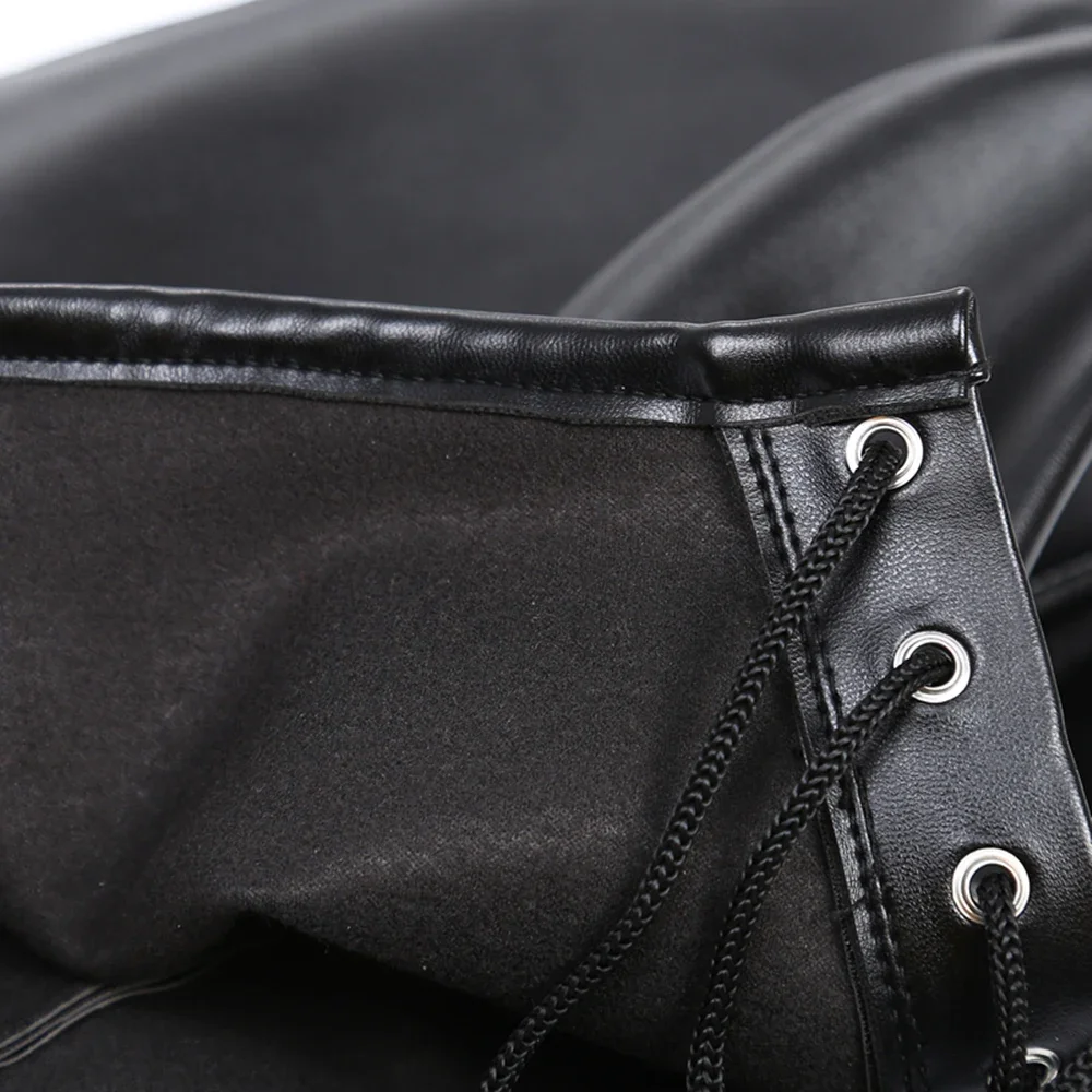 男性セクシーな多機能ヘッドギアハロウィンコスプレレザーパーティーマスクフルカバーフードマスクリムーバブル目隠しマスクアクセサリー