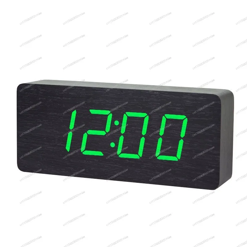Luminous Retro Desk Clock, Silent Large Digital Clock for Living Room Bedroom, Student Alarm Clock