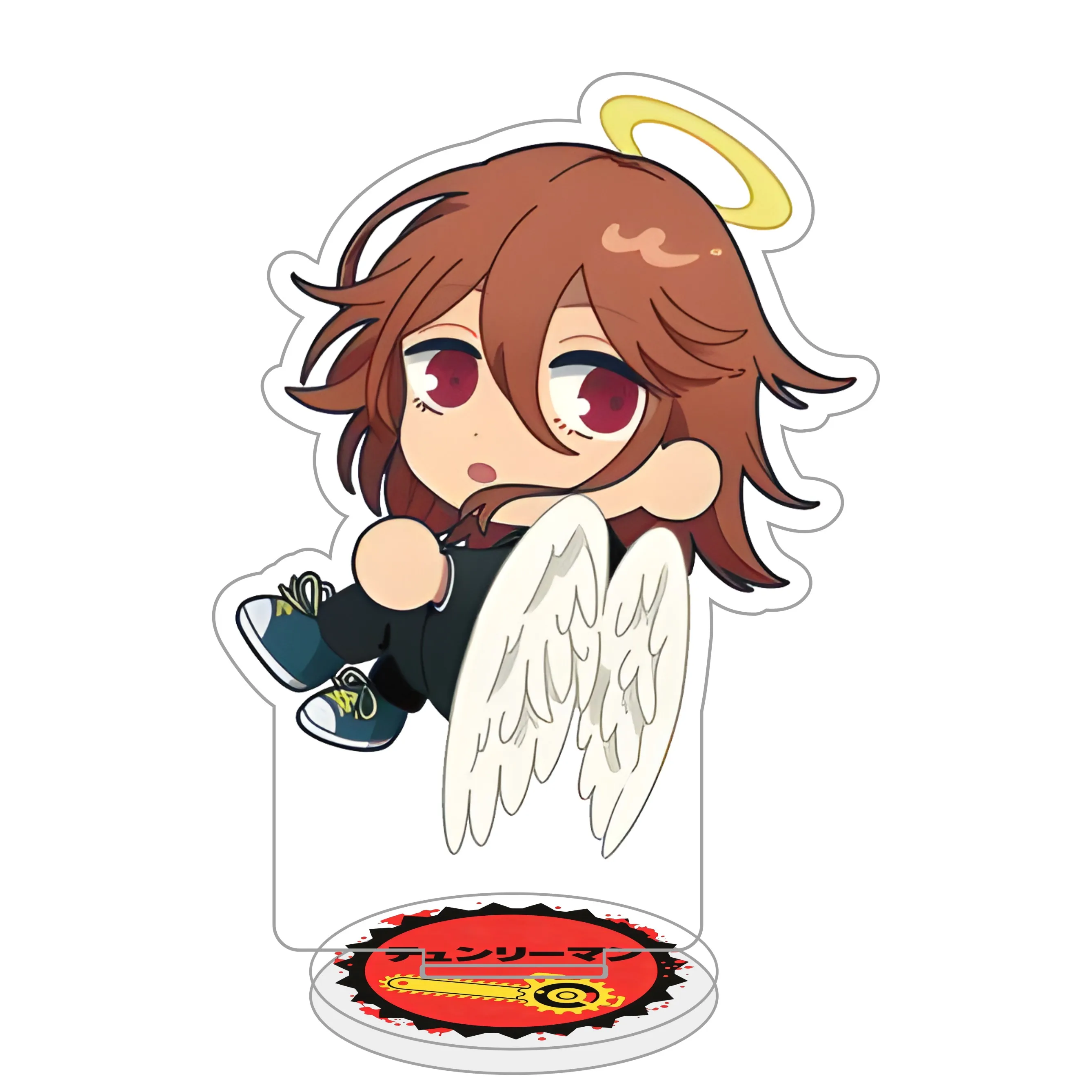 بالمنشار رجل الاكريليك الدائمة نموذج لجسم 10 سنتيمتر ماكيما قوة آكي الملاك Reze Denji سطح المكتب رف الكتب الديكور أنيمي مروحة هدية #6