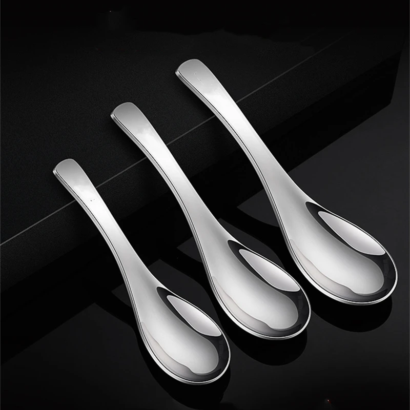 

LFGB Certificate 304 Stainless Steel Baby Soup Ladle Traditional Chinese Spoon Kid's Dining Tableware Children Feeding Accessory