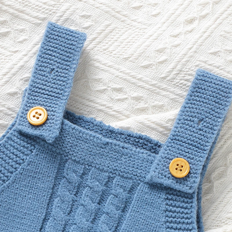 Baby Romper Solid Knitted Infant Girls Newborn Boys Jumpsuit Sleeveless Summer Toddler Kid Sling Clothes 0-18M Overalls Playsuit