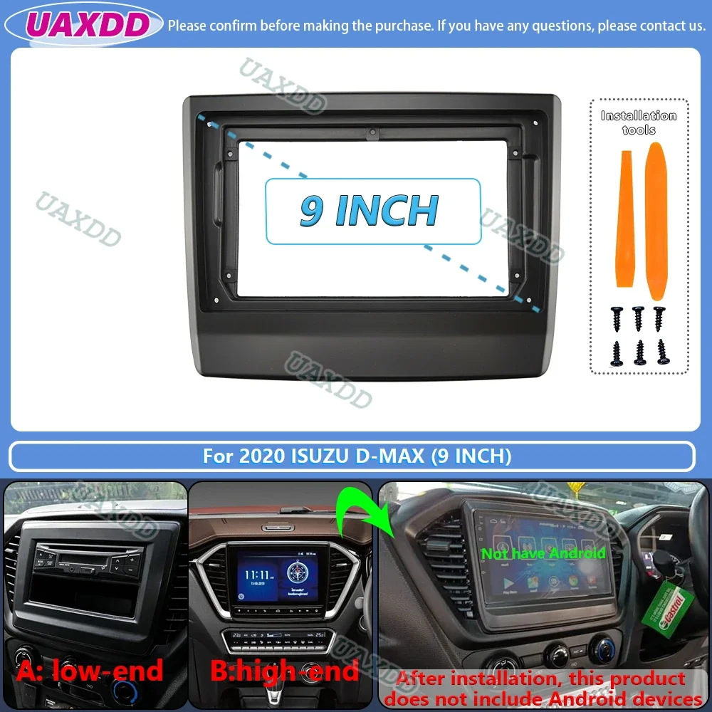 For 2020 Isuzu D Max 9 Inch Car CD Radio Android Stereo Frame
