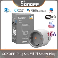 SONOFF iPlug S60TPF Wi-Fi Smart Plug With Energy Monitoring Smart Home Remote Control Timer Work With Ewelink Alexa Google