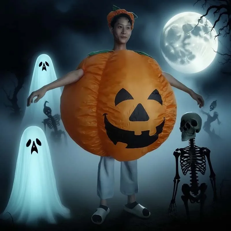 

Adult Pumpkin Inflatable Cosplay Costume Halloween Carnival Pumpkin Horror Theme Party Funny Performance Props New