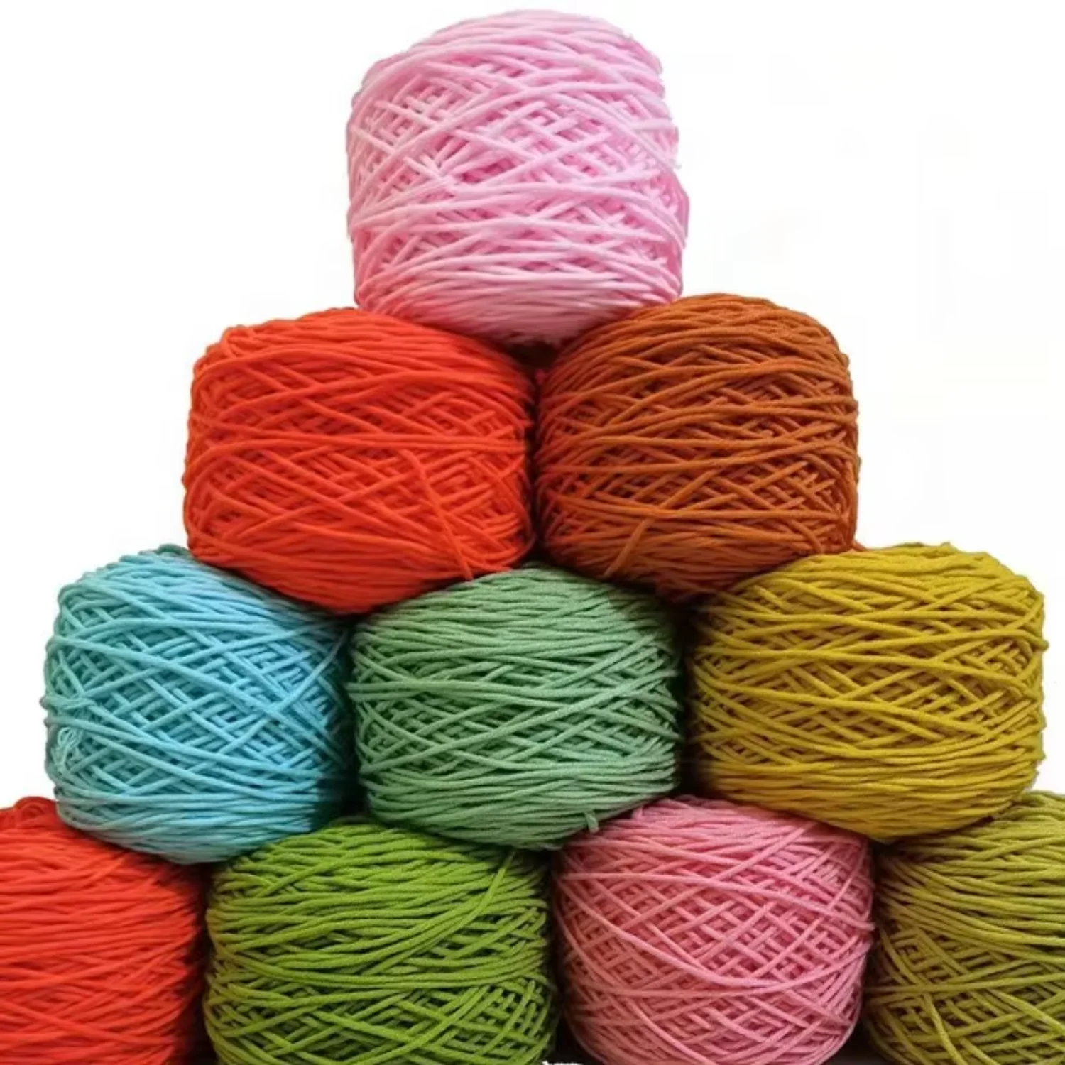 Factory Wholesale 200g roll Knitting Hand Crochet Acrylic Yarn Hollow Round Strand  Milk Cotton Ring Soft  Tufting yarn Fat yarn