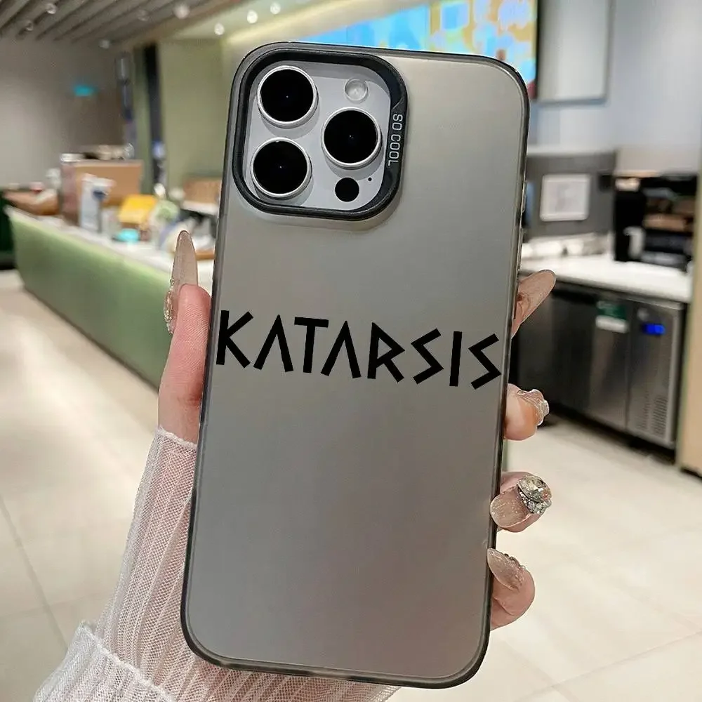 Funda Protectora para Teléfono K-Katarsis Tavo Akys, Compatible con iPhone 17, 16, 15, 14, 13, 12, 11 Pro MAX, Antigolpes, Anticaídas