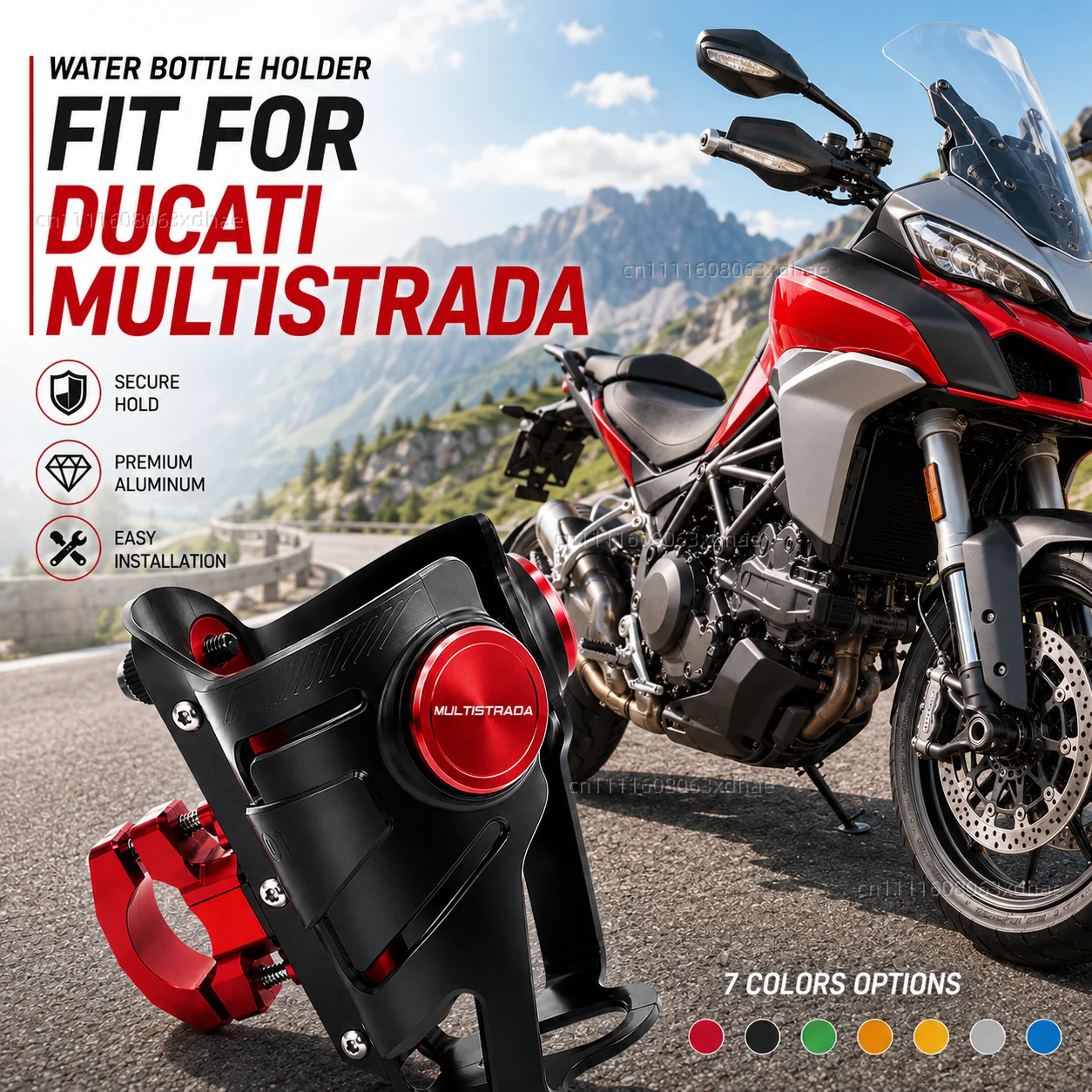 Motorcycle Water Bottle Holder For DUCATI Multistrada 950 1100 1260 Coffee Beverage Tea Cup Support Modification Accessories