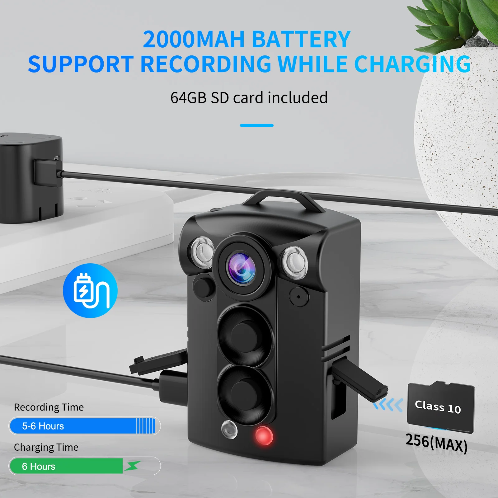 D2 1080P Mini Kamera Ciała z Noktowizorem Kamera Rejestracyjna Rejestrator Wideo Motocyklowa Kamera Samochodowa na Podróże