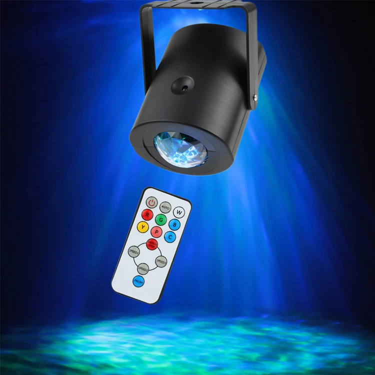7 Color LED Star Lamp Remote Control IP65 Marine Dynamic Water Pattern Lights for Party Decorations Park Lighting Atmosphere