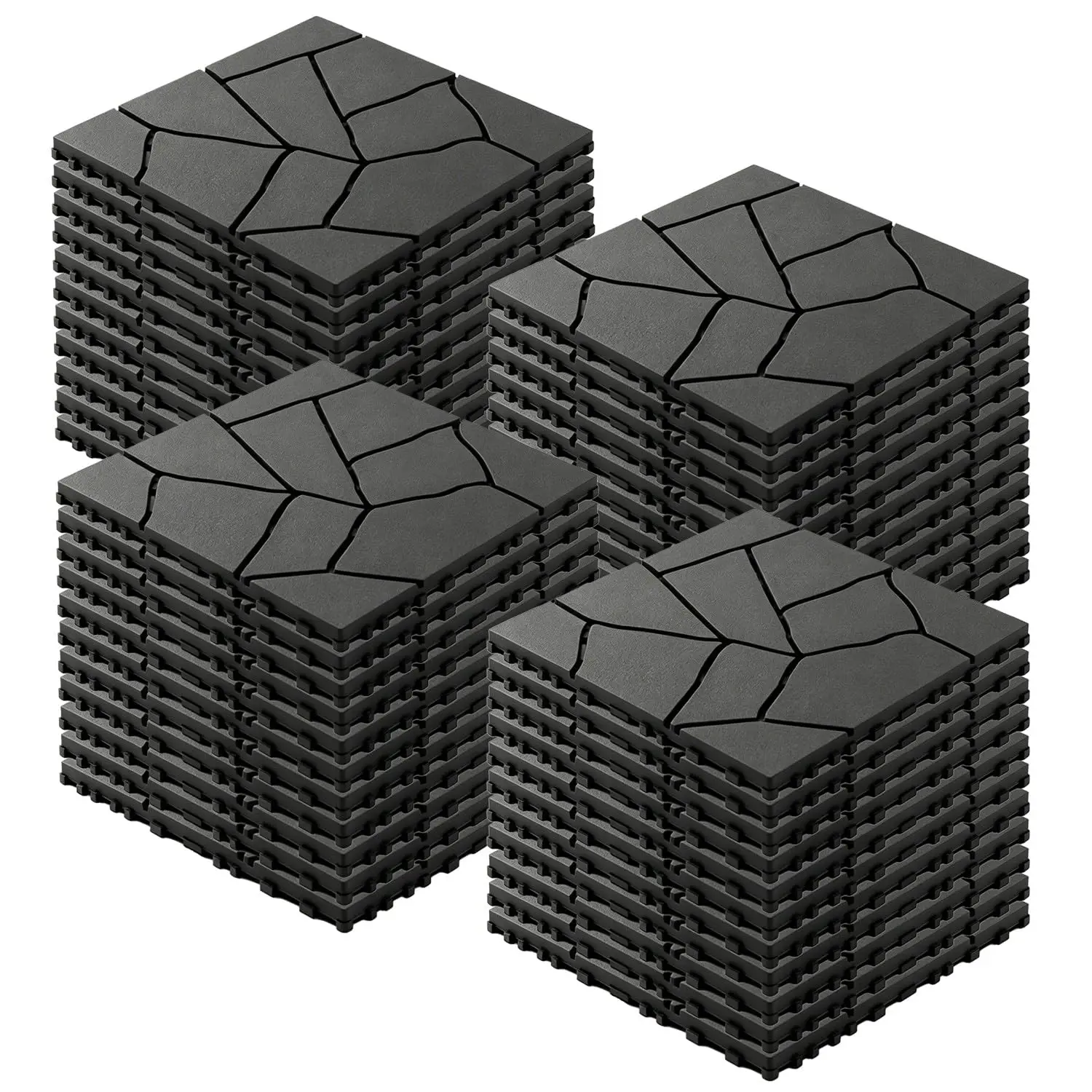 Interlocking Deck Tiles Outdoor, 44 Pack 12