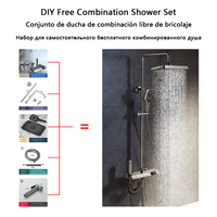DIY Free Self-matching Shower Set Bathroom Shower System Accessories Bathtub Tap Shower Replacement Sold Separately Shower Parts