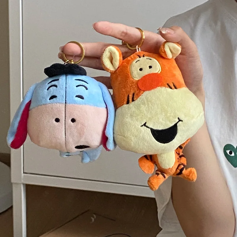 Kawaii Disney Eeyore Tigger Coin Purse Wallet Cartoon Plush Toys Backpack Pendant Cute Doll Keychain Gift Creative Peripherals