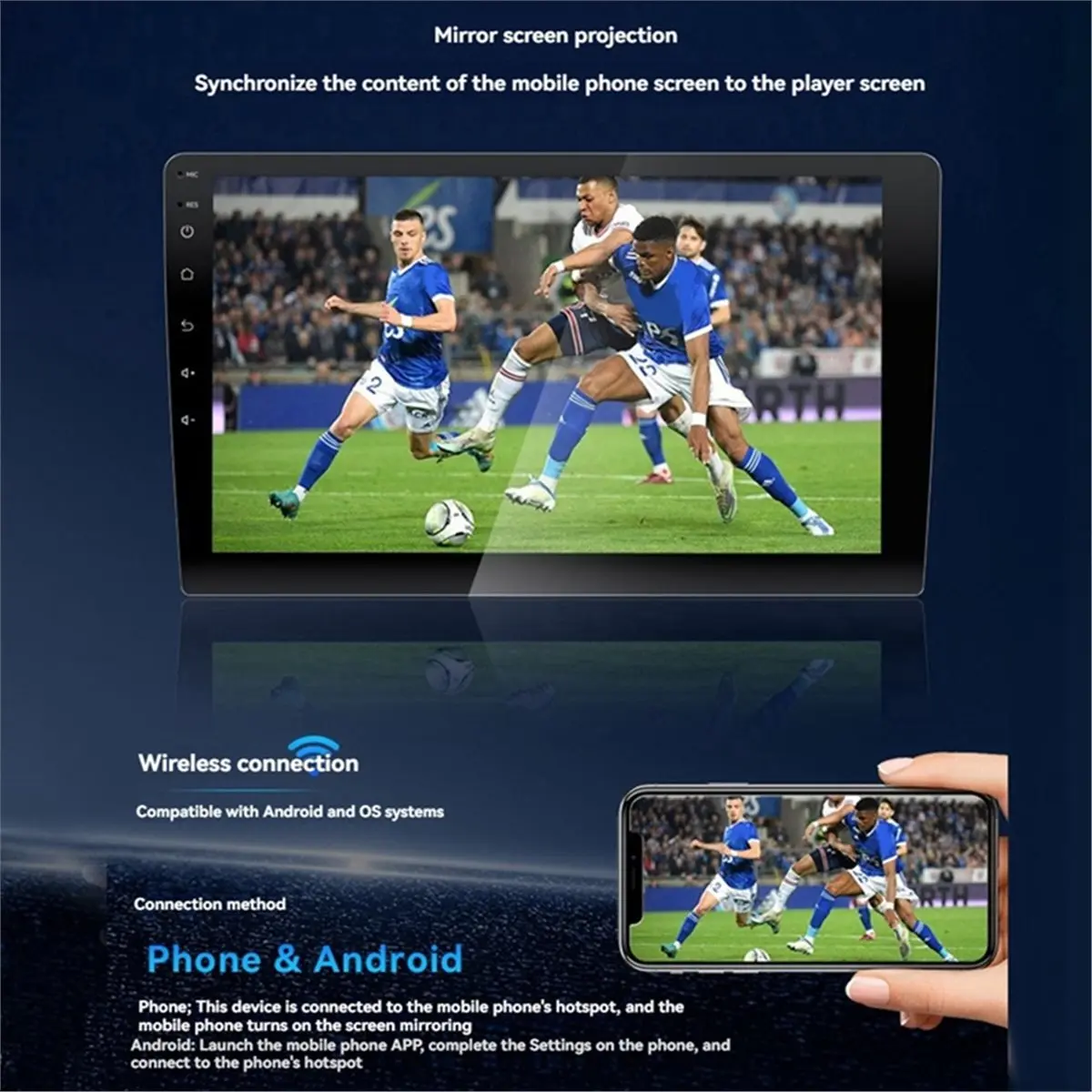 wilwill AI Box Wireless CarPlay Android Auto/Carplay/Android 13 Smart TV Box WiFi 6 Bluetooth Wireless Car Adapter 2+32G