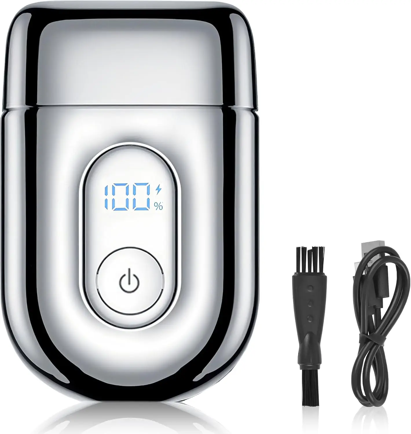 Electric Foil Shaver for Men & Women, IPX7 Waterproof Wet/Dry Use, 90 Min Runtime with LED Display and Travel Lock