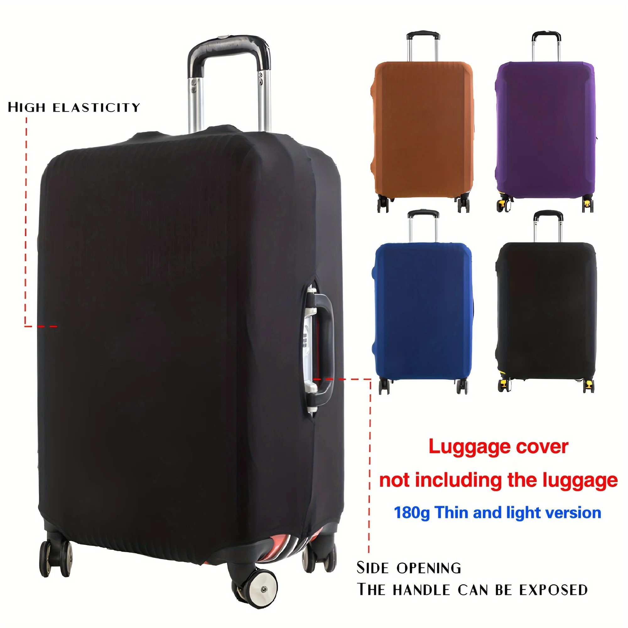 

Travel Luggage Cover, Elastic Suitcase Protective Cover, Dustproof Anti Scratch Trolley Luggage Case Protector Bag for Wheeled