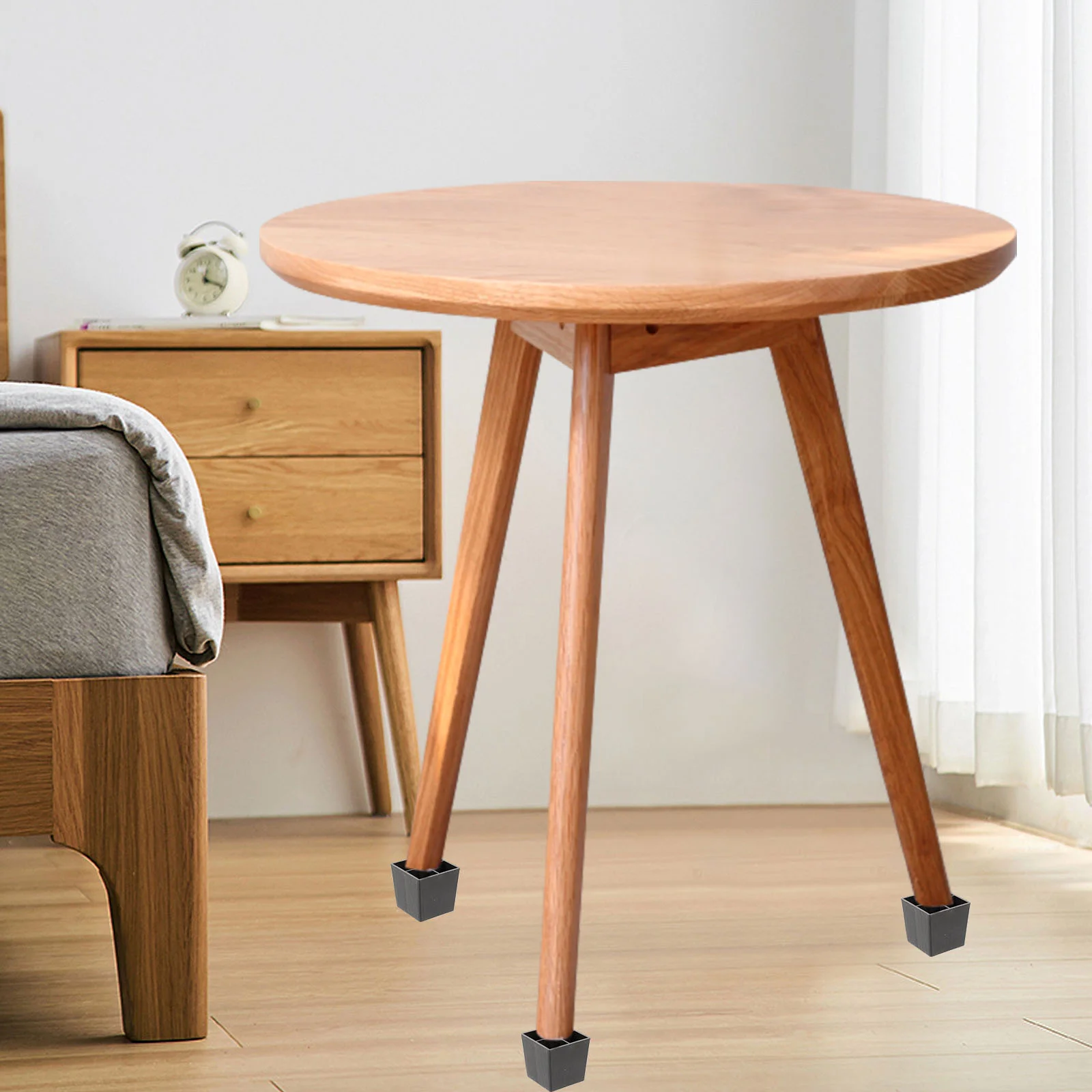 Pernas de plástico de borracha para sofás, Homem elevado, Fezes, Pernas de mesa ajustáveis, 4 pcs