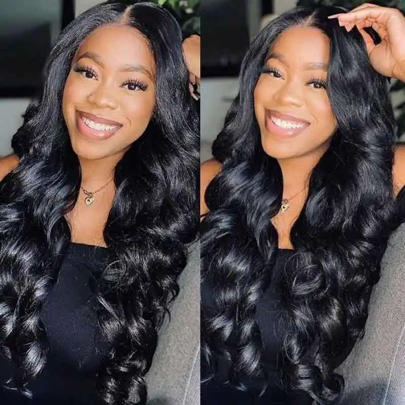 6X4 Ready to Wear Glueless Human Hair Wigs Body Wave Ready to Go Pre Cut 6X4 Lace Closure Wig