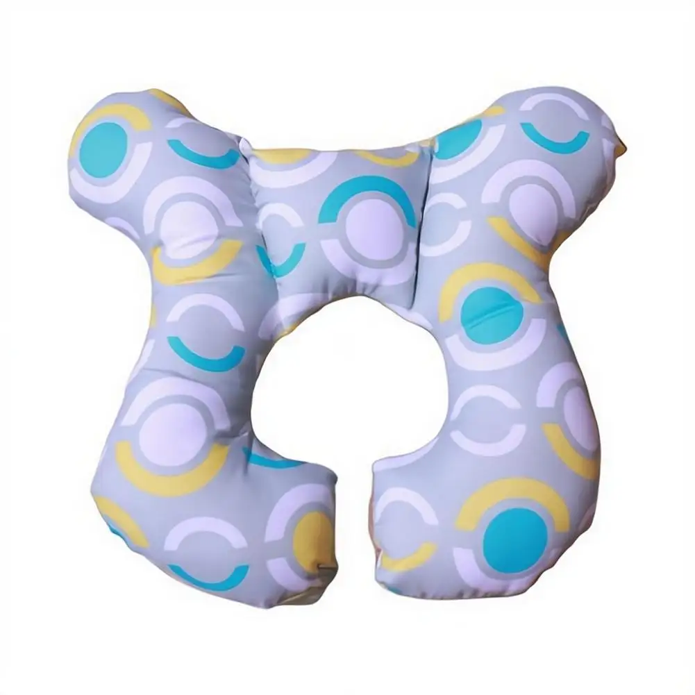 1 Stück U-förmiges Kinderwagenkissen für Kopf- und Nackenstützung, weiches, atmungsaktives Kissen für Autositz, Kinderwagen und Reiseschlaf. – Detail 4