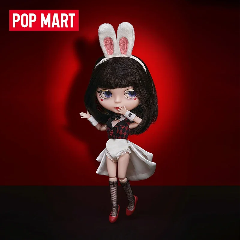 POP MART-Muñeca móvil Blythe Miss Rabbit BJD, conjunto de vestido, juguete de acción Kawaii, estatuilla de colección, modelo sorpresa, caja misteriosa