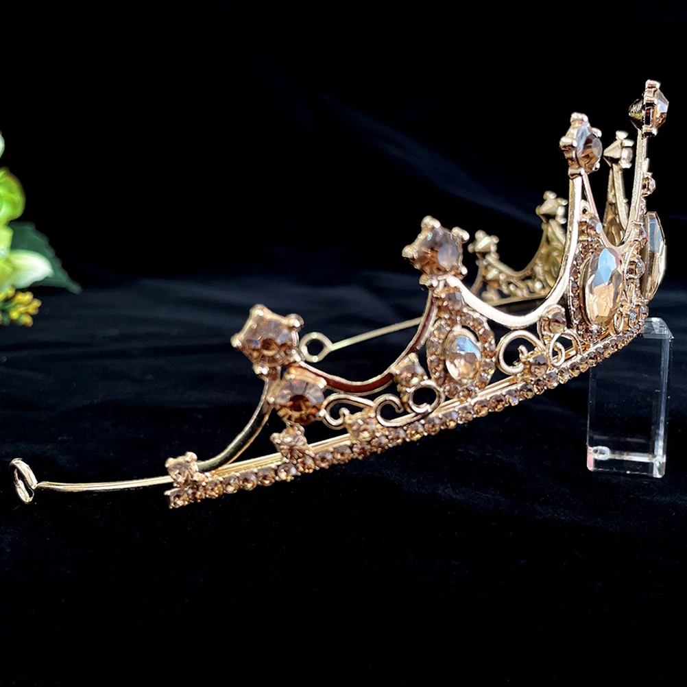 

Children Crystal Crown Rhinestone Bridal Headb Decorative Crown Headb Wedding Party Prom Girls