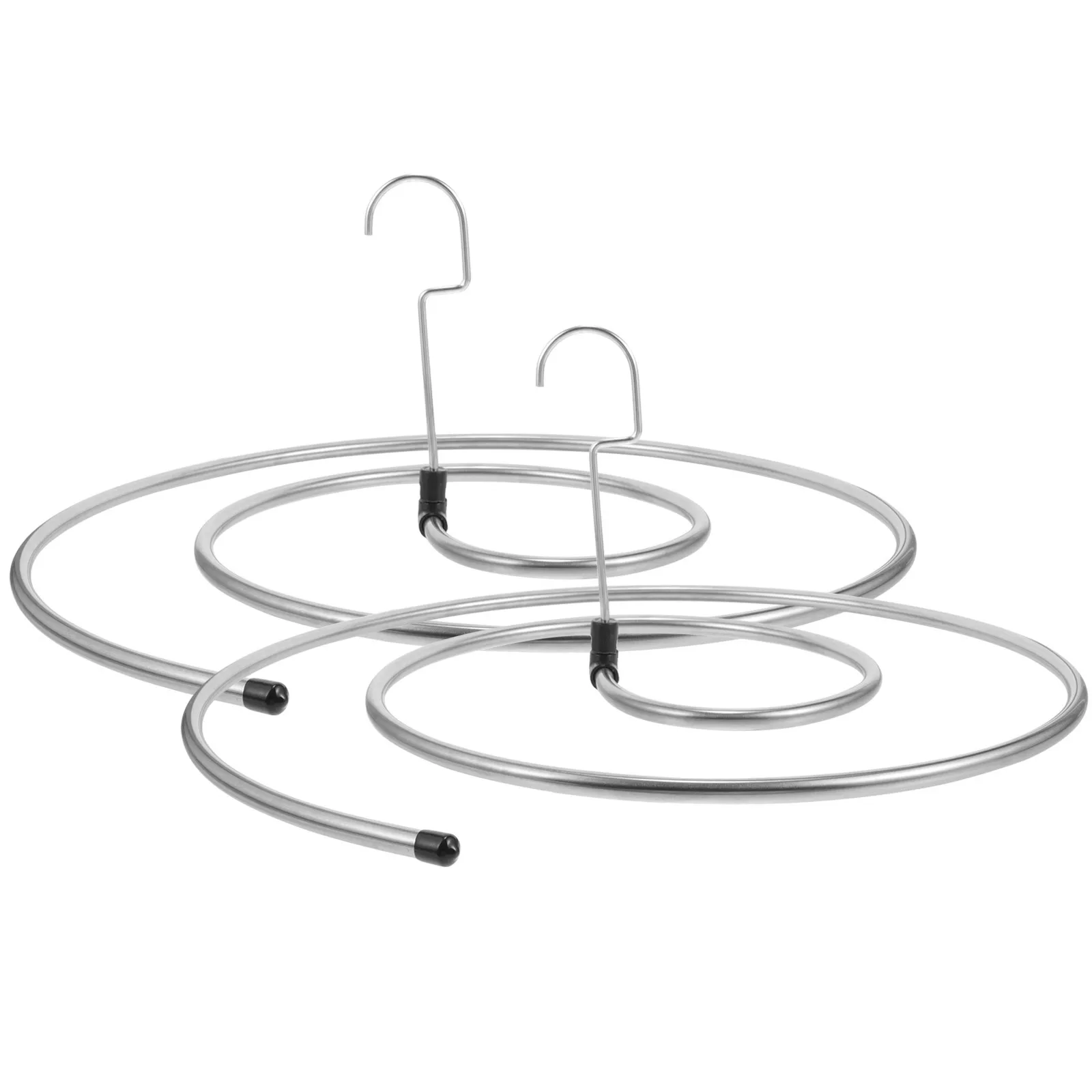 

2Pcs Spiral Laundry Drying Rack Hanging Hanger Multi- Blanket Towel Organizer Space Saving Drying Rack
