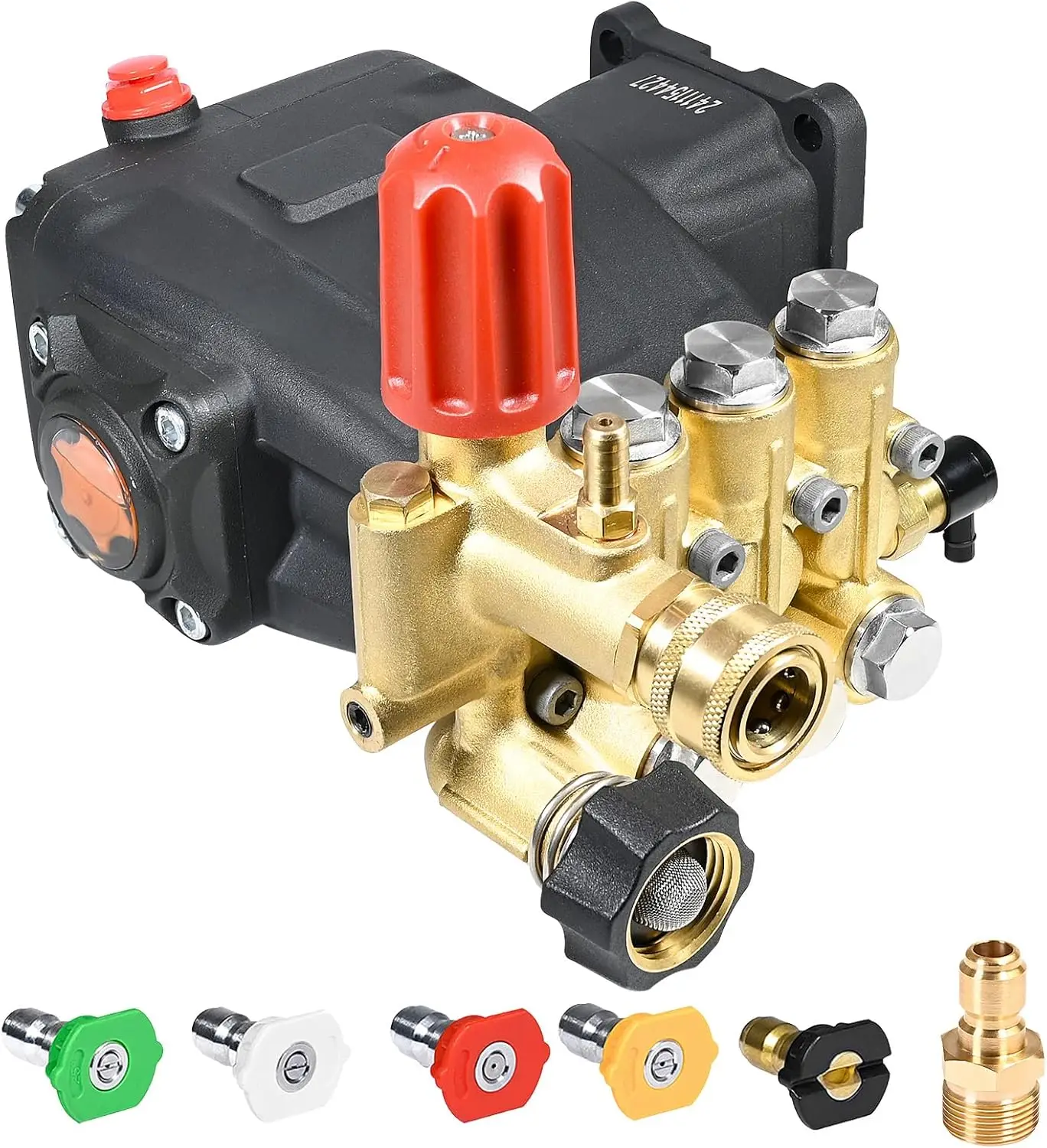 

Насос для мойки высокого давления 3400 PSI, 3.0 GPM, с прямым приводом, разгрузочным клапаном и насадками-соплами