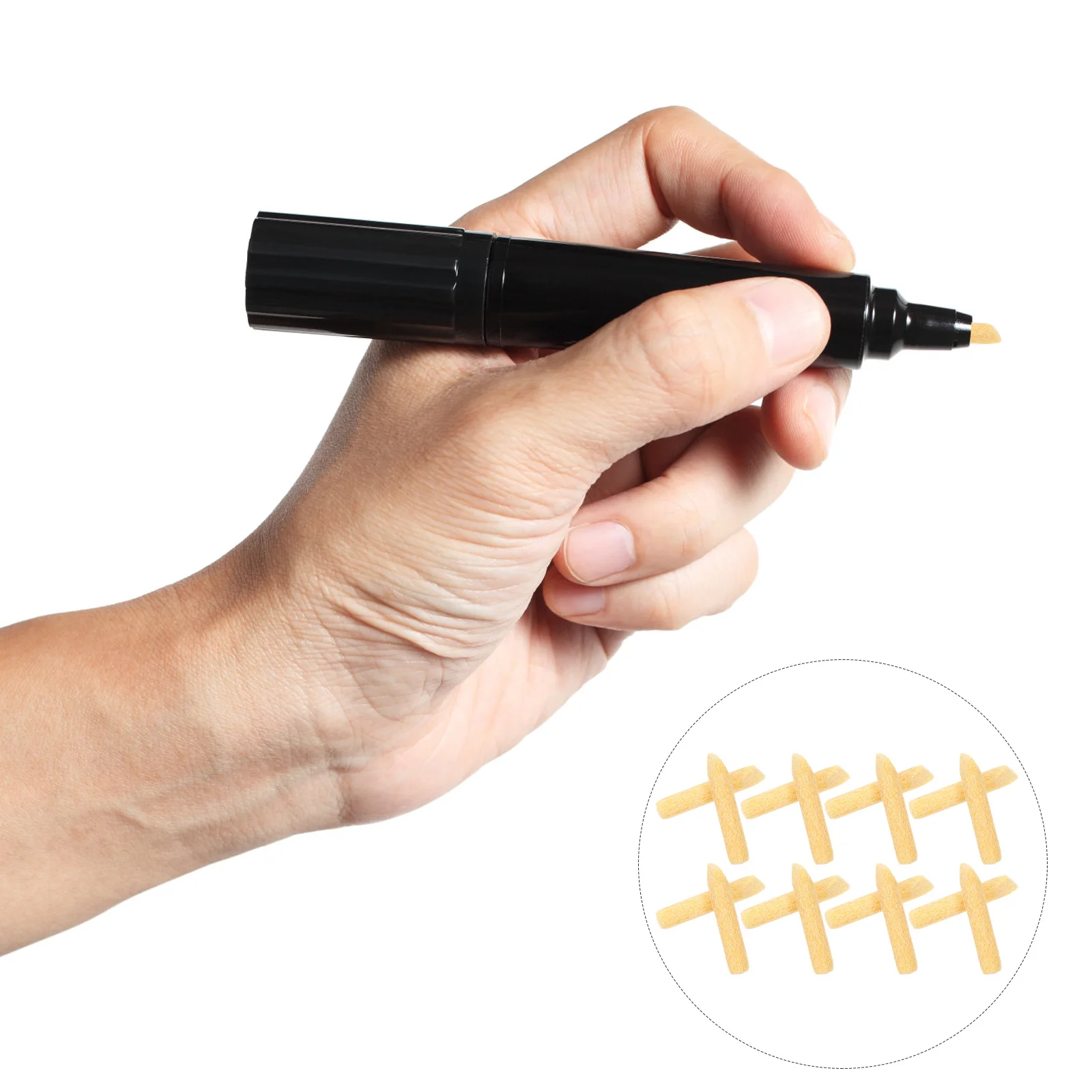 

50pcs Replacement Paint Pen Nibs Fine Point Tips Portable Oil Painting Marker Refill For School Supplies Art Classroom