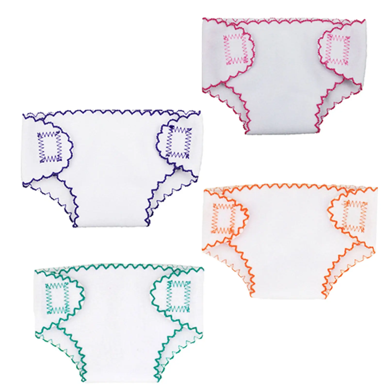 

4 шт. тканевые подгузники, аксессуары для ухода, игрушки для девочек, милое детское нижнее белье для моделей