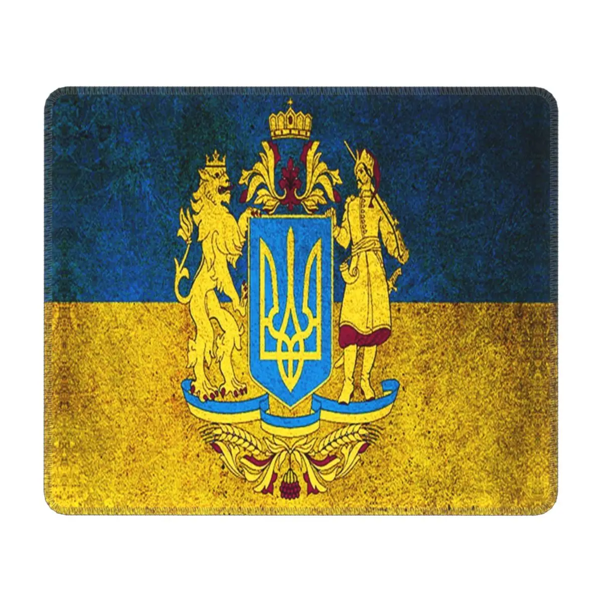 Personalized Design Gaming Mouse Pad Non Slip Rubber Base Patriotic Retro Flag Of Ukraine Mousepad Office Desk In Europe Mat