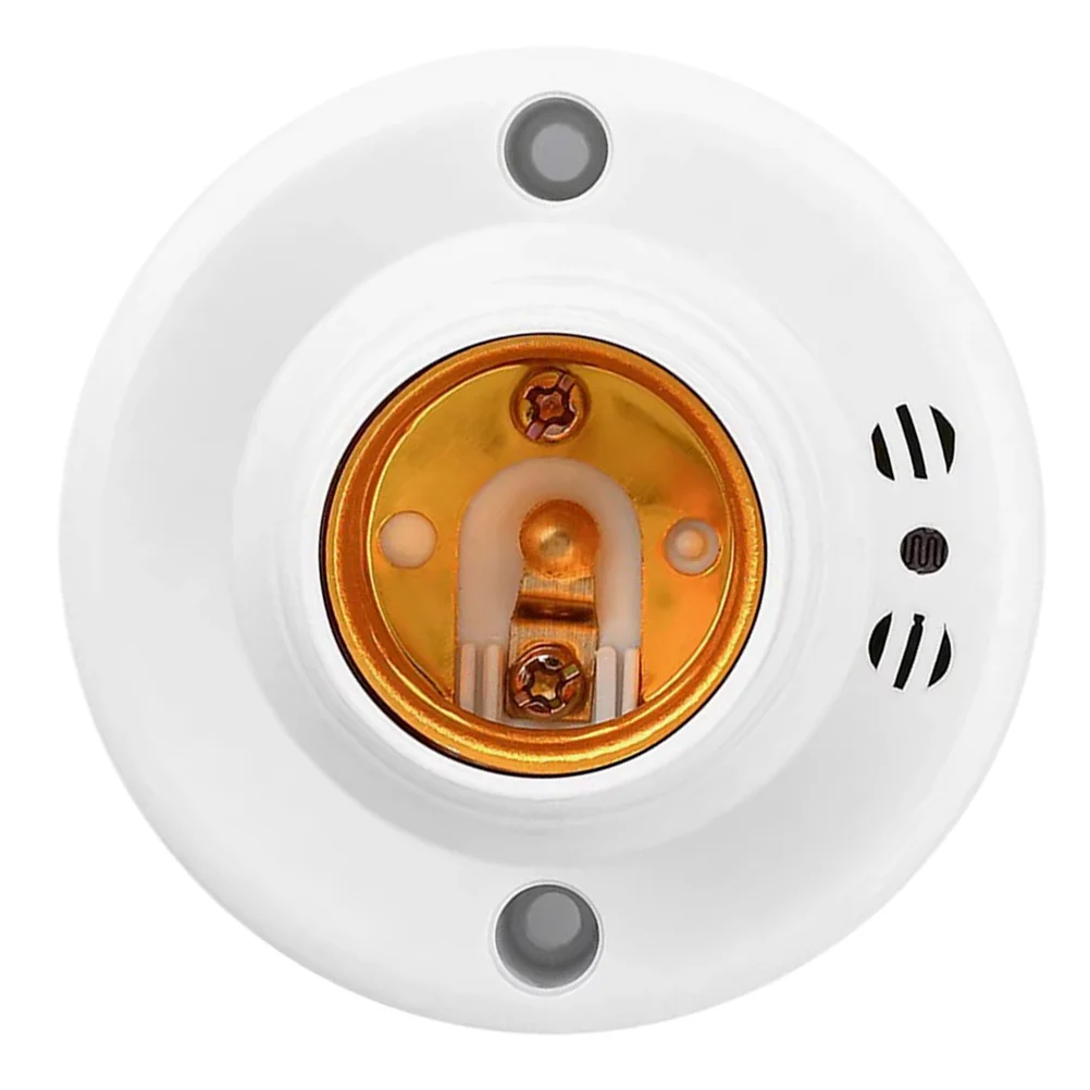 

Voice Control Light Bulb Socket E27 Lamp Holder Induction Light Socket for Home Office Restaurant Bulb Adapter