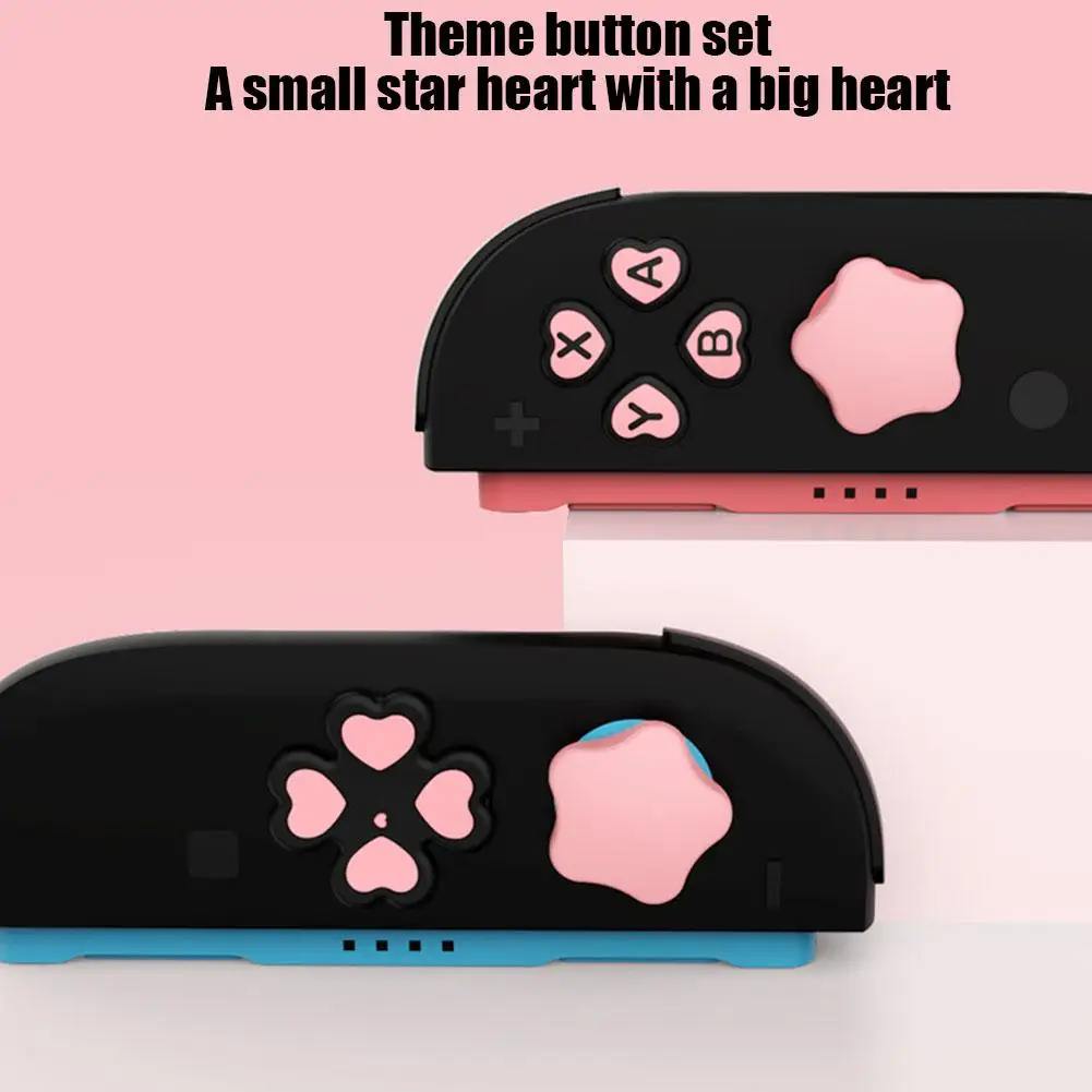للتبديل 2 سيليكون زر العصي عصا التحكم قبعات عبر الاتجاه زر قبعات للتبديل 2 Joy-Con المضادة للانزلاق الغطاء الواقي