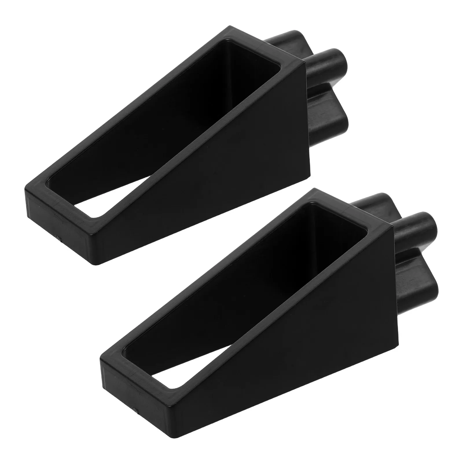 2Pcs Truck Bed Cargo Blocks Plastic Bumper Pads Cargo Load Stabilizer Stopper Block for Truck Bed Organizer Pickup Storage