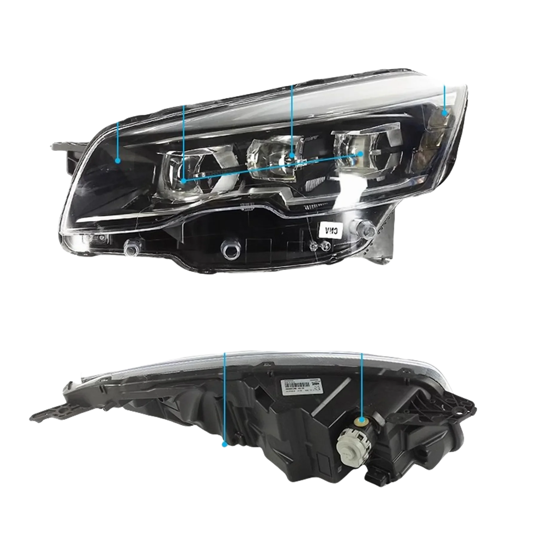 مصباح أمامي Led للجري النهاري DRL لإشارة الانعطاف بيجو 508 15-19