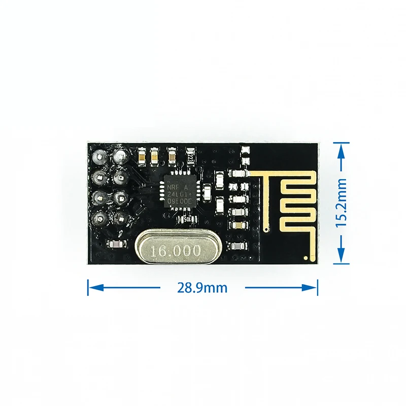 NRF24L01 + Módulo de transmisión de datos inalámbrico 2,4G/la versión de actualización NRF24L01 2Mbit/s NRF24L01 Socket panel adaptador de placa
