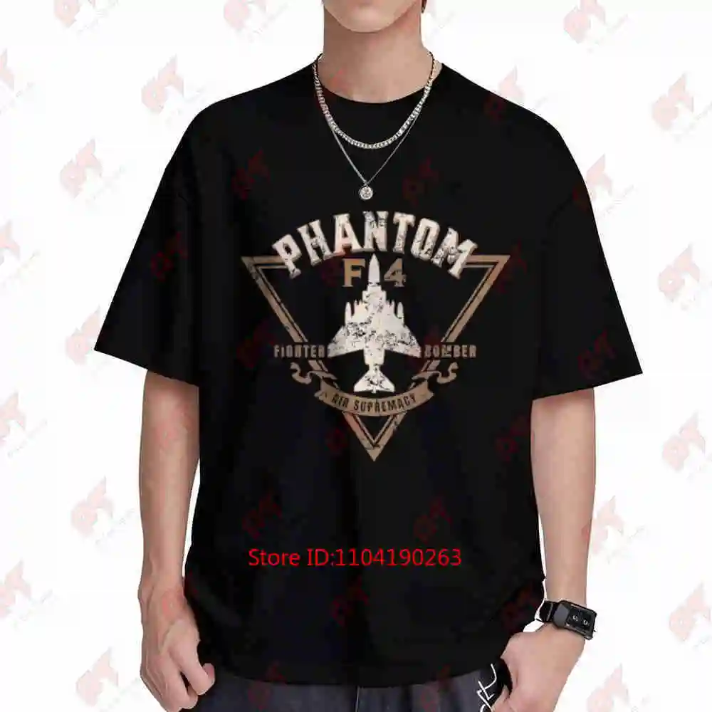 F-4 Phantom II Fighter Jet Short Sleeve Tee 100% Cotton T-Shirt