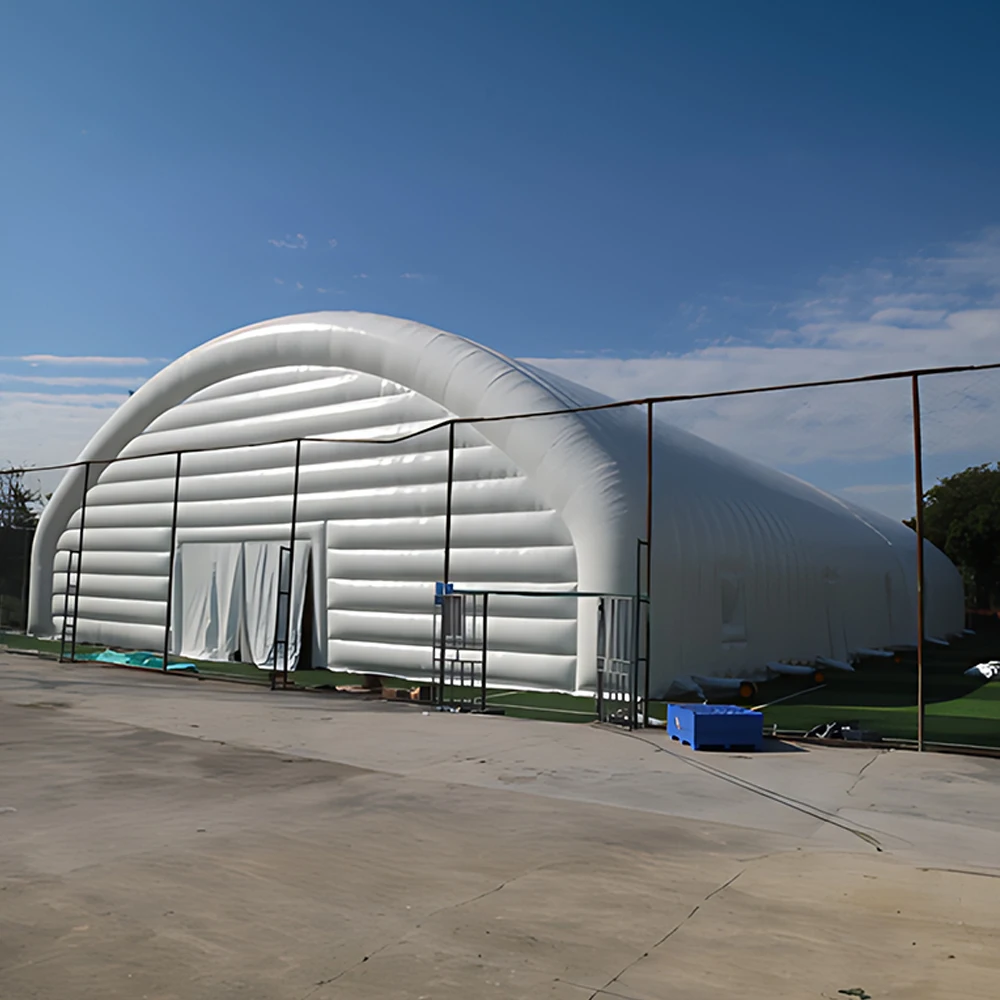 بولي كلوريد الفينيل مقاوم للماء المحمولة في الهواء الطلق العملاق حفلة الحدث قاعة المعارض الرياضة نفخ بناء خيمة نفق شماعات قابلة للنفخ #2