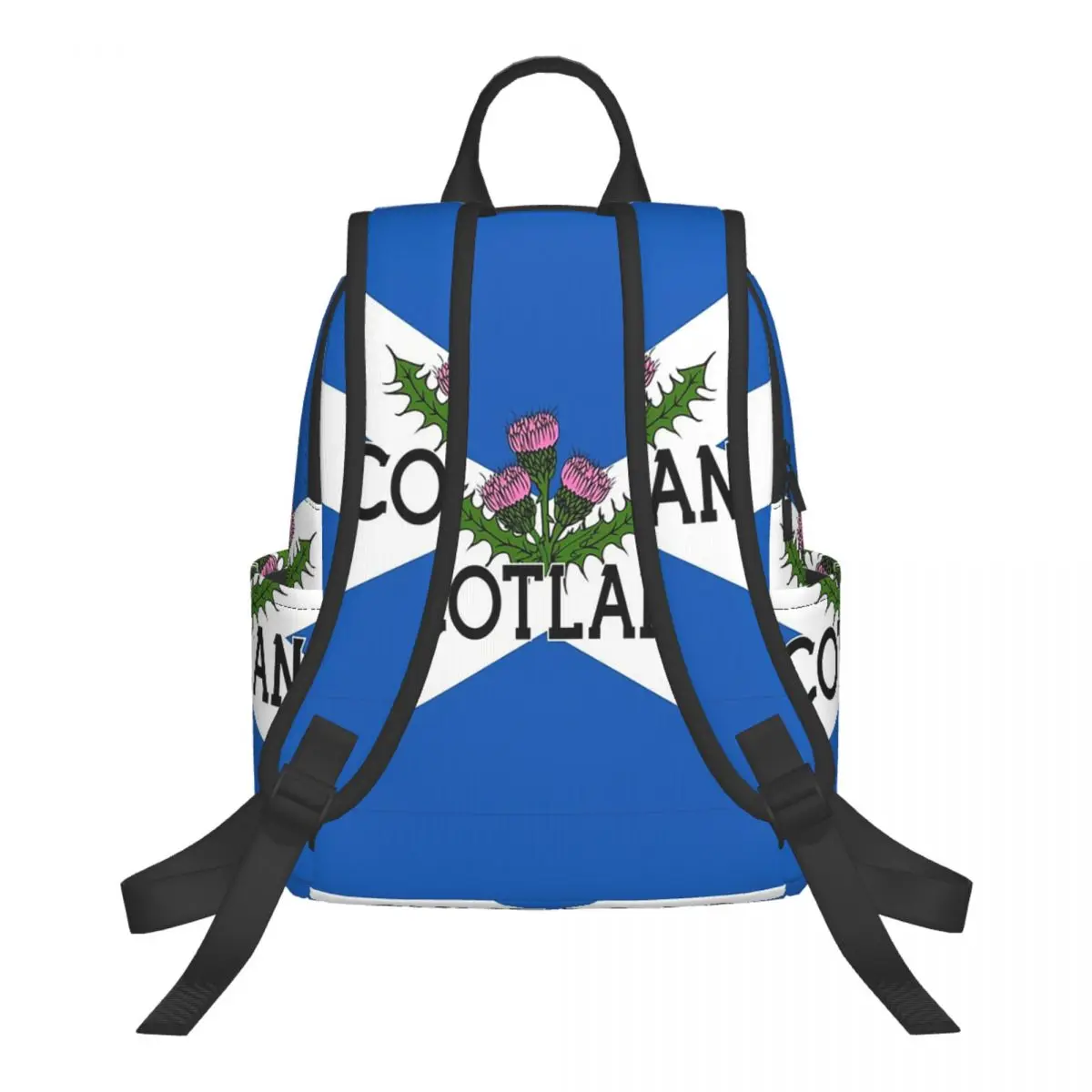 Scottish St Andrews Cross And Thistle, Scottish Pride Student Backpack School Bag Hiking Travel Daypack for Men Women Bookbag