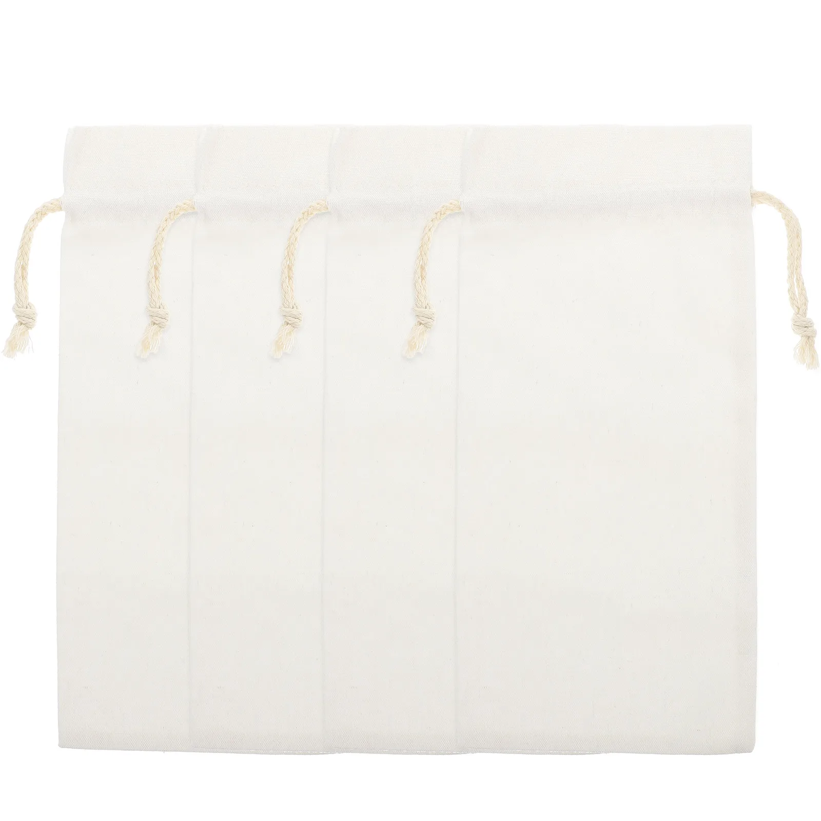 

4pcs 5cm Sublimation Blank Bag Linen Blank Sublimation Drawstring Reusable Holder Bottle Gift Bag Packaging