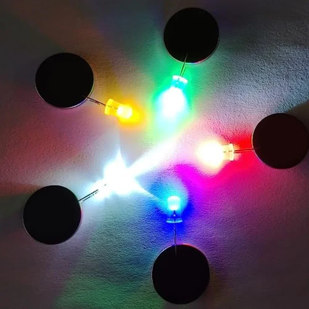 300pcs LED Diode Multicolor LED Emitting Diodes Light 3V Assortment Kits 3/5mm Jose LED Box Set 3MM5MM High Brightness LED Light