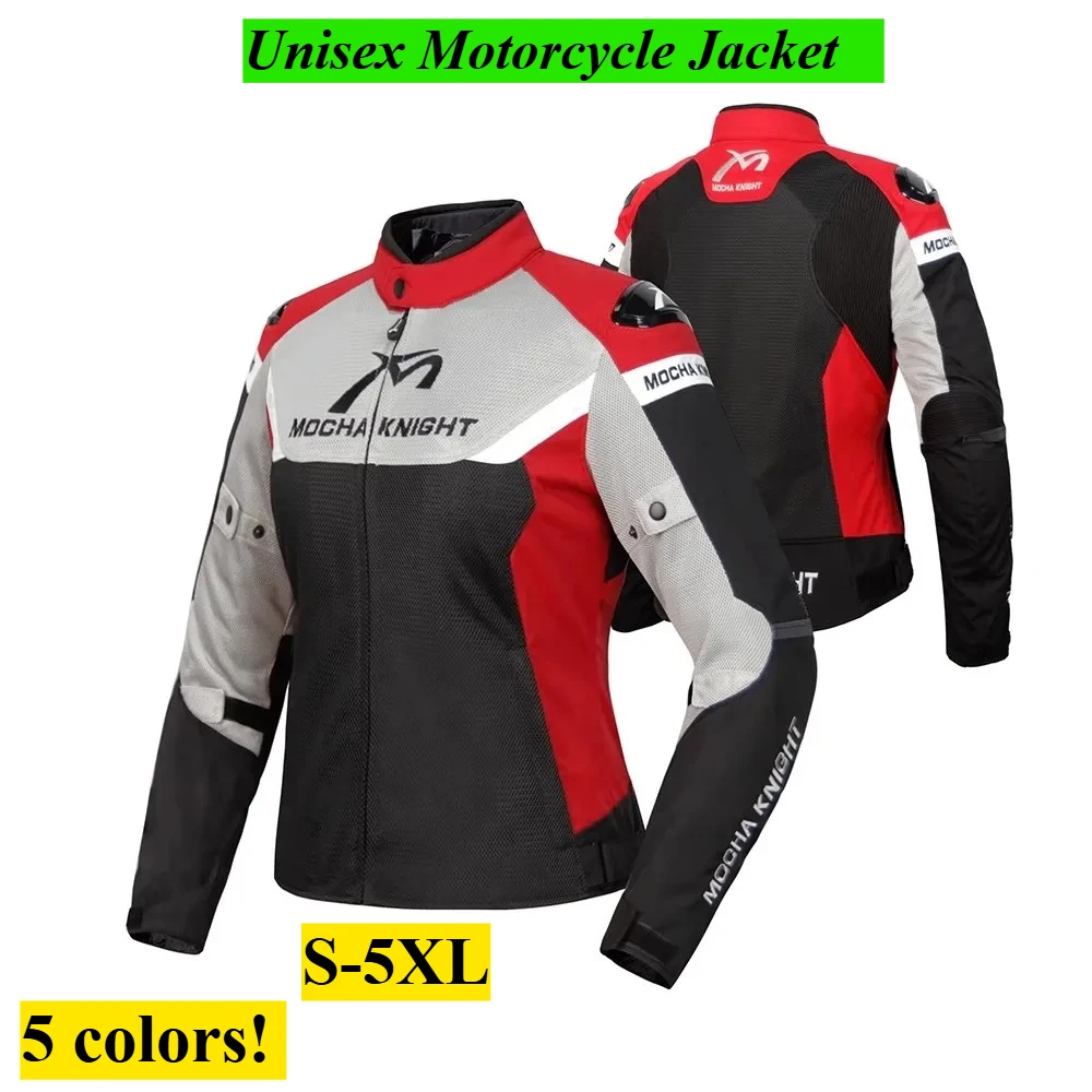 

Pengcheng Mocha Knight Summer Mesh Breathable Motorcycle Cycling Suit Unisex Cycling Off-Road Racing Suit Jacket